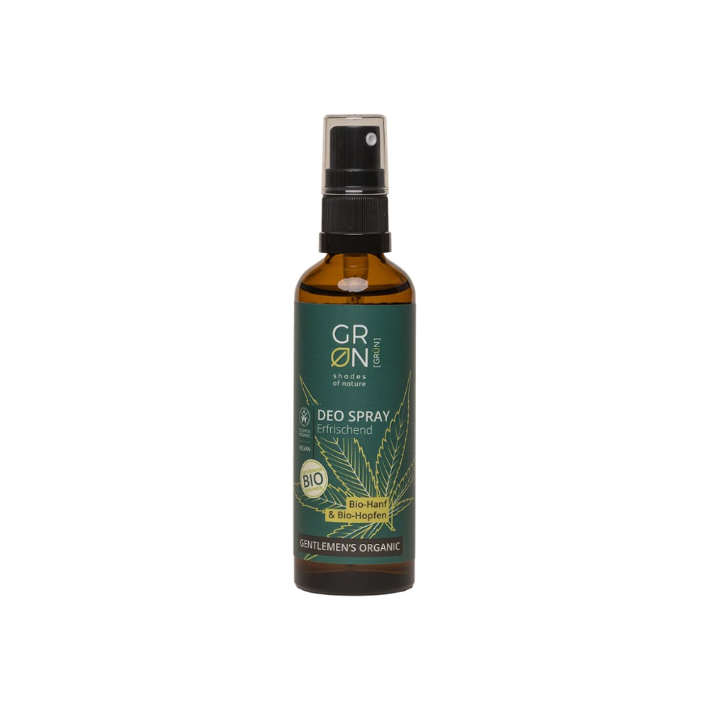 GRÜN] Deo Spray Erfrischend Bio-Hanf & Bio-Hopfen // GRN