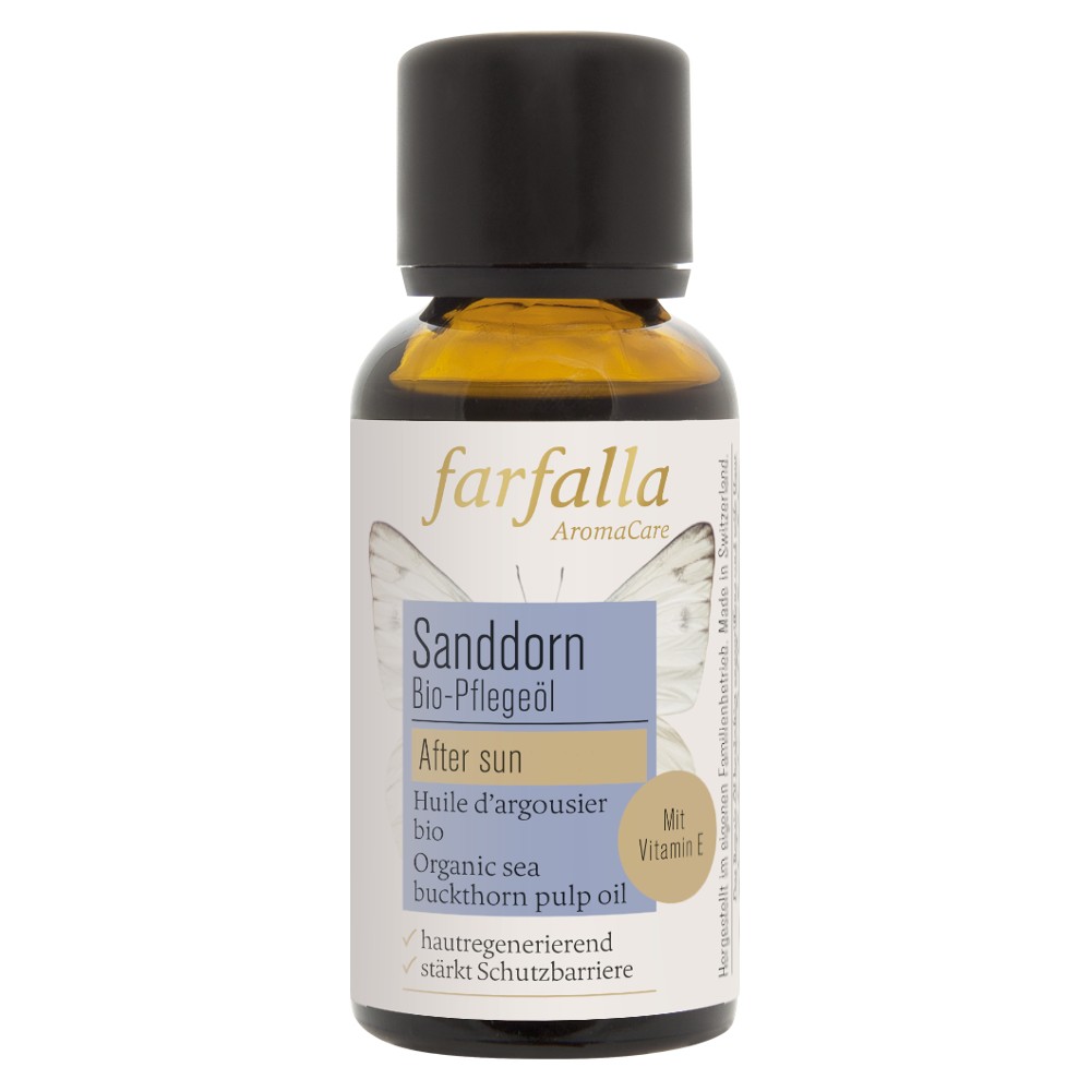 Sanddornfruchtfleisch, Bio-Pflegeöl, 30ml // farfalla