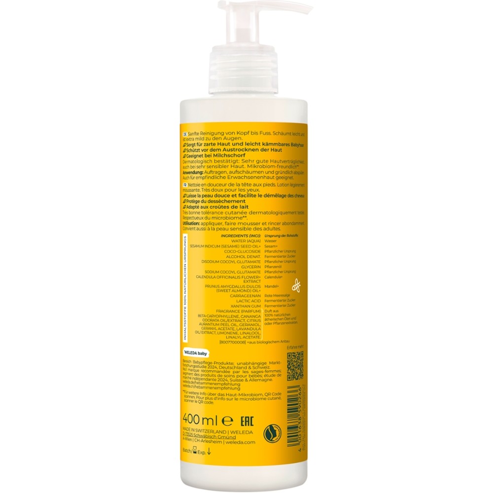 Calendula Waschlotion & Shampoo 400 ml // Weleda