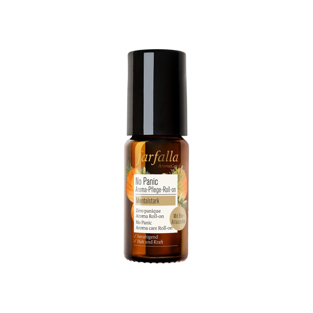 No Panic Aroma-Pflege-Roll-on, Mentalstark, 10ml // farfalla