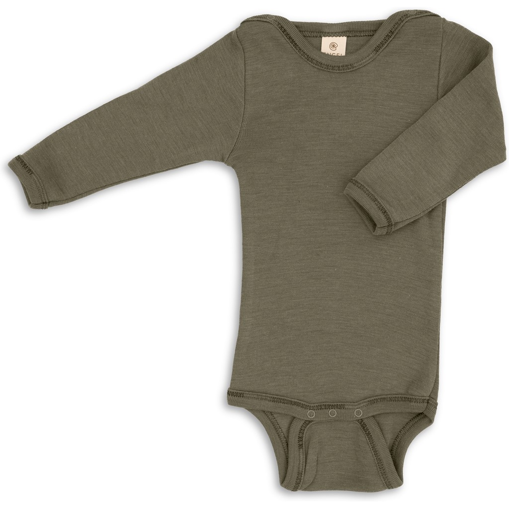 Baby-Body, langarm, mit Druckknöpfen, GOTS // ENGEL