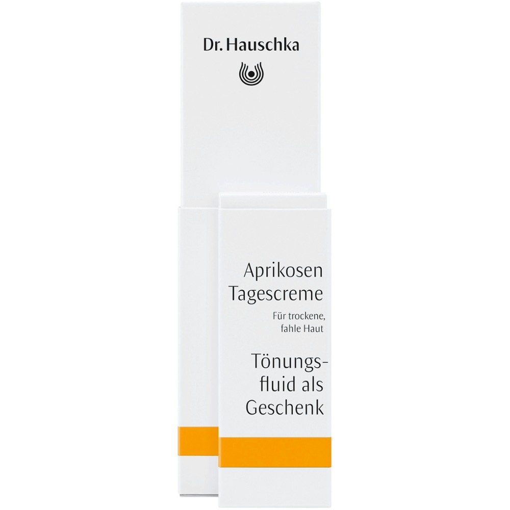On-Pack Aprikosen Tagescreme + Kleingröße Tönungsfluid // Dr. Hauschka