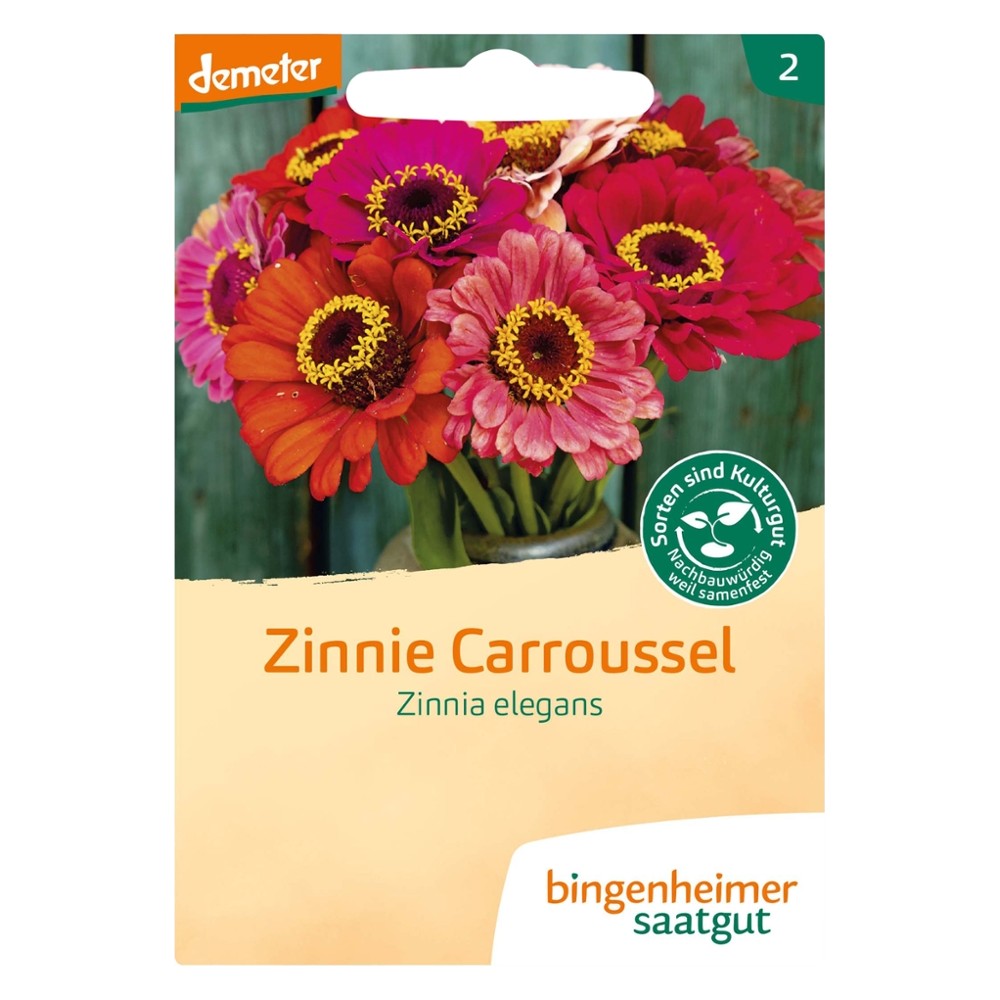 Zinnie 'Carroussel' // Bingenheimer Saatgut