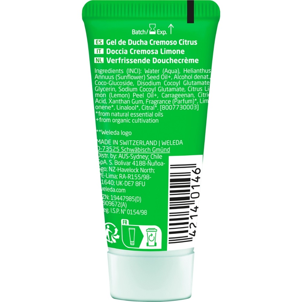 Refresh Shower Cream Citrus 20 ml // Weleda