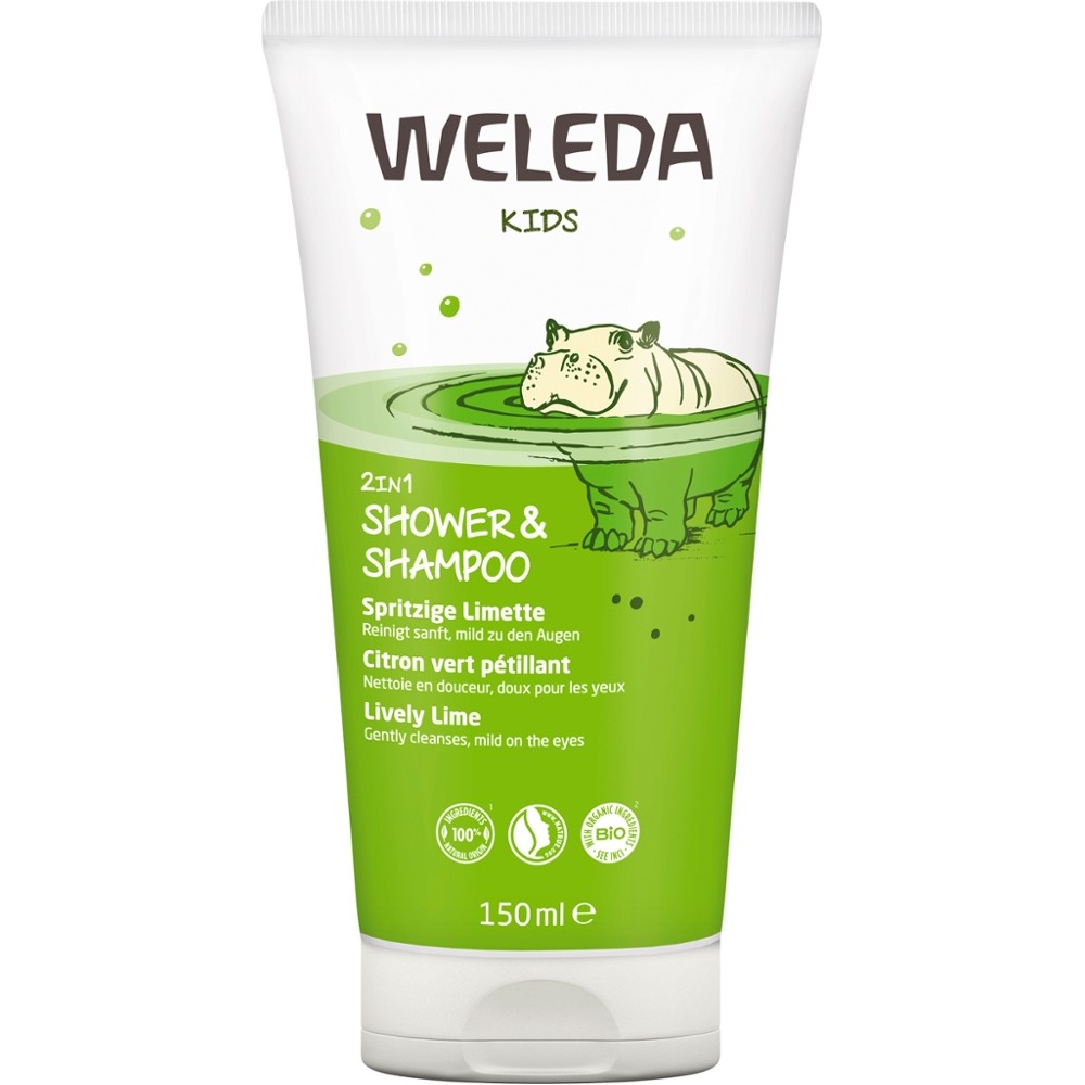 Kids 2in1 Shower & Shampoo Spri Lime // Weleda