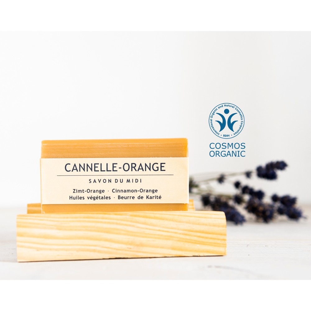 Seife mit Karité-Butter Zimt-Orange 100g // Savon du Midi