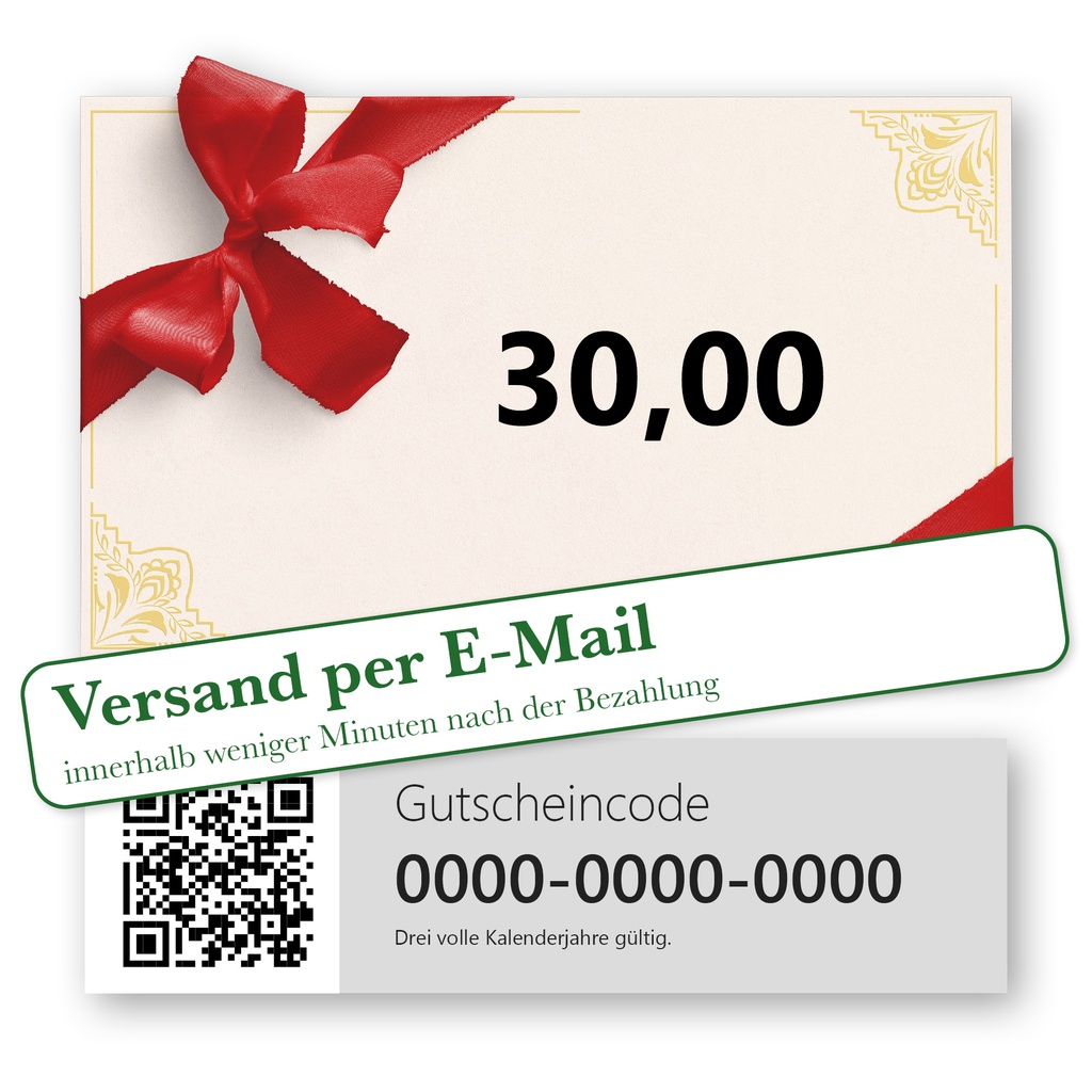 Geschenkgutschein per E-Mail
