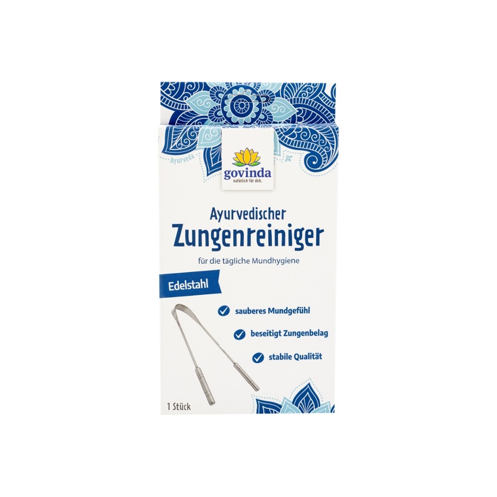 Ayurvedischer Zungenreiniger Edelstahl // Govinda