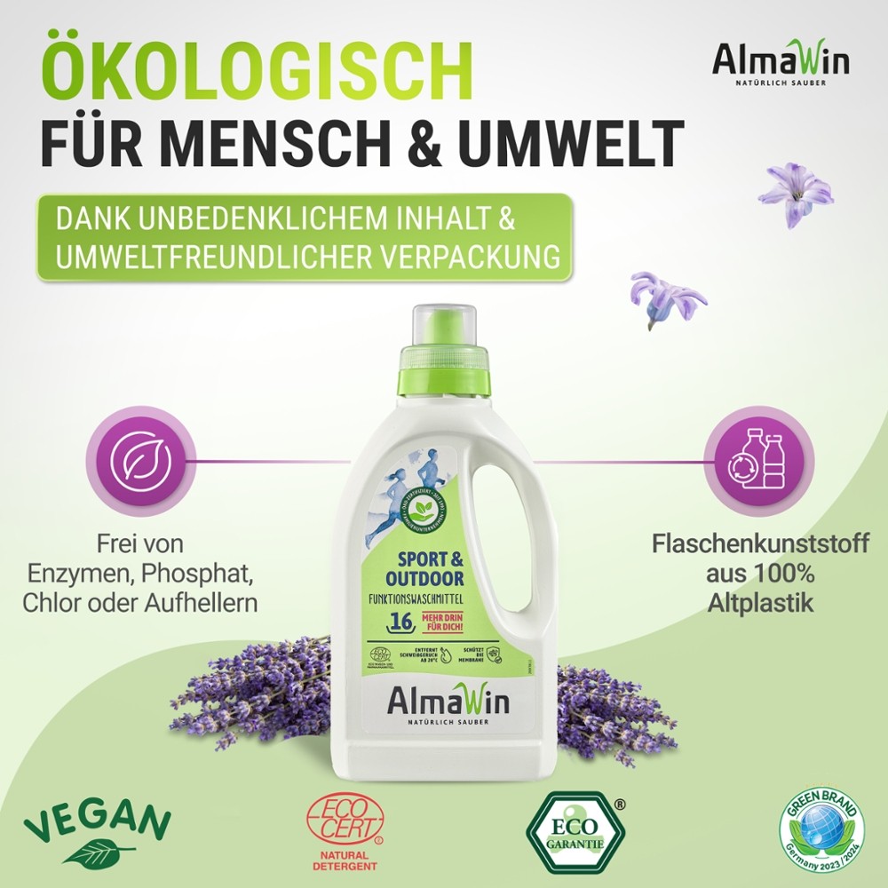 Sport & Outdoor Funktionswaschmittel // AlmaWin