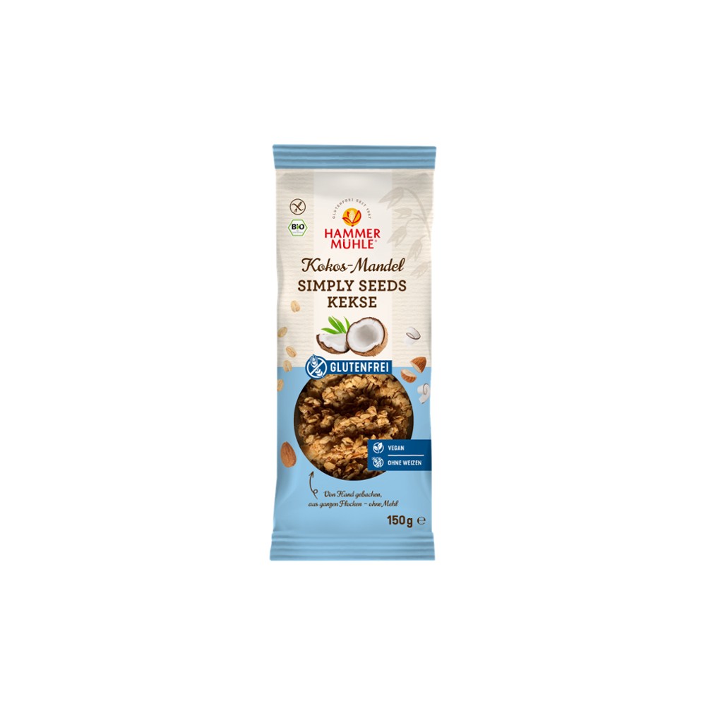 Bio Simply Seeds Kekse Kokos-Mandel gf // Hammermühle