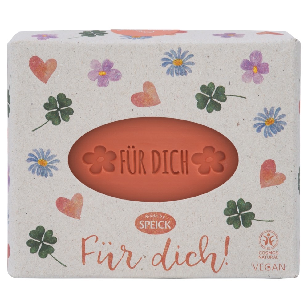 Geschenkseife "Für dich!", Pfl.ölseife Blutorange // Made by Speick