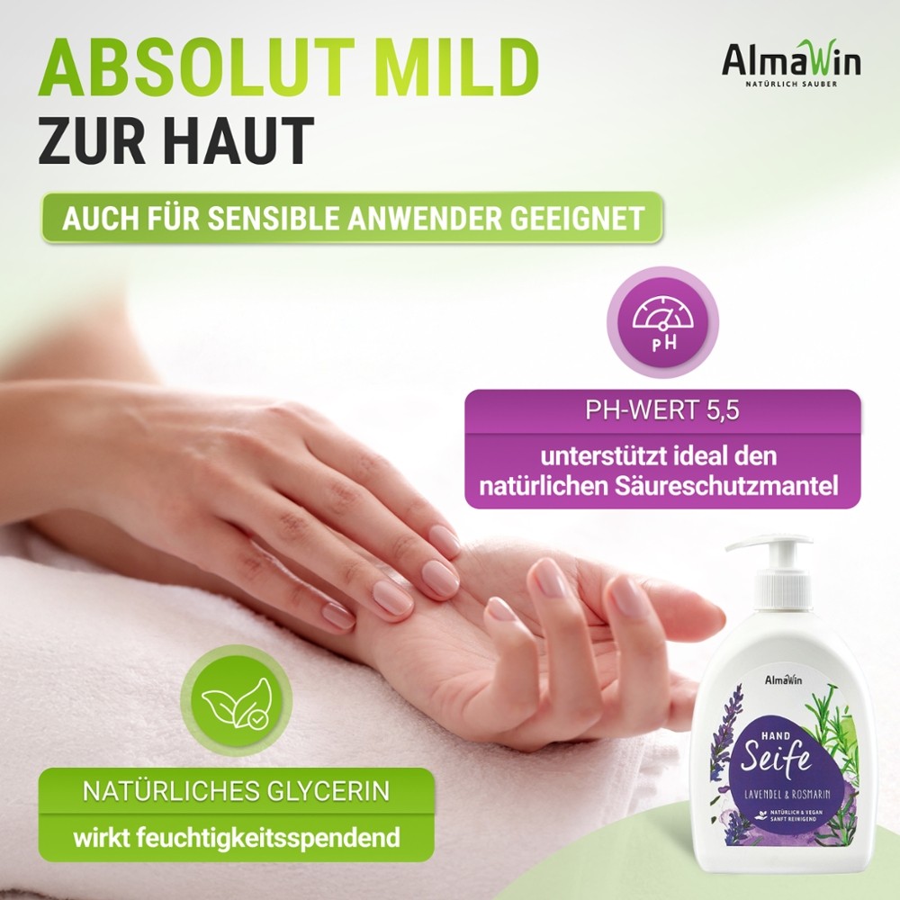 Flüssigseife Lavendel & Rosmarin // AlmaWin