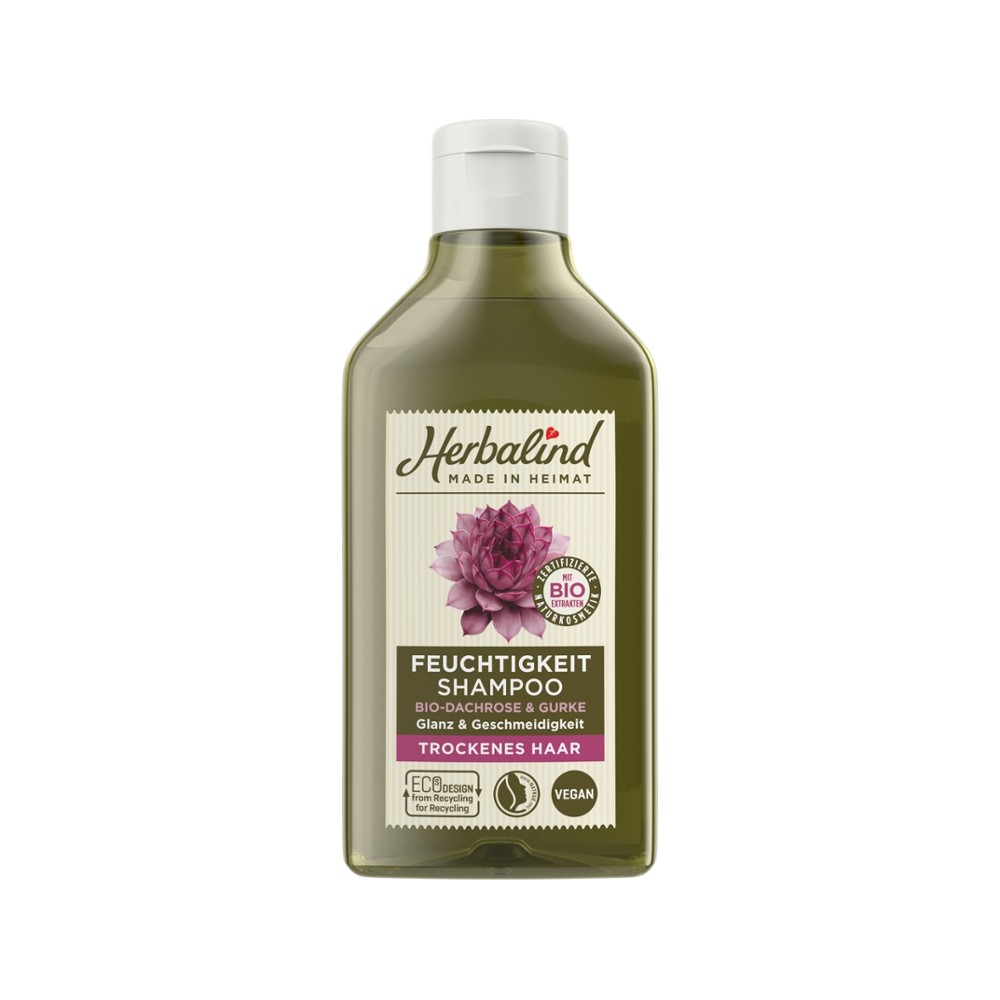 Shampoo Feuchtigkeit Bio-Dachrose & Gurke // Herbalind