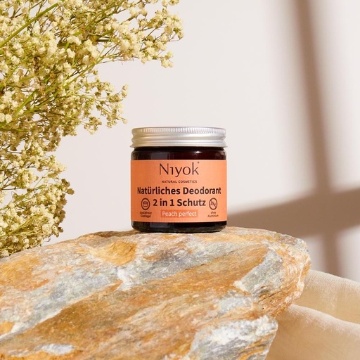 [546712] 2 in 1 Deodorant Creme Anti-Transpirant: Peach Perfect // Niyok