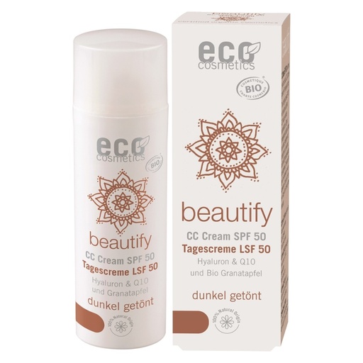 [547716] beautify CC Creme LSF 50 dunkel // eco cosmetics