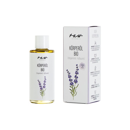 [529008] Körperöl Entspannend und Aufbauend mit Lavendel sowie kaltgepresstem Hanföl // raw Naturkosmetik