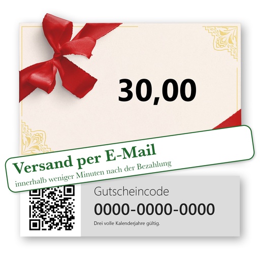 Geschenkgutschein per E-Mail