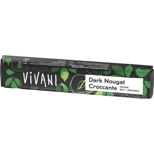 [14551] Dark Nougat Croccante Riegel // Vivani