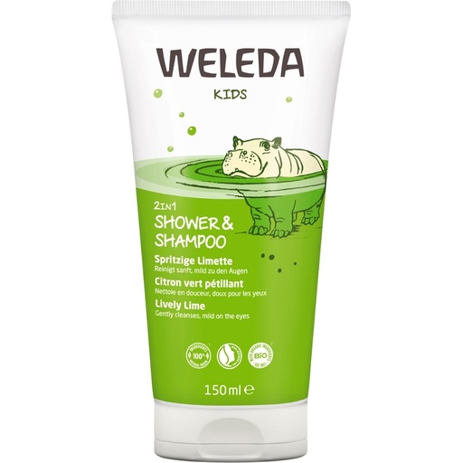 [44149] Kids 2in1 Shower & Shampoo Spri Lime // Weleda