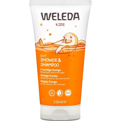 [44150] Kids 2in1 Shower & Shampoo Fr Orange 150 ml // Weleda