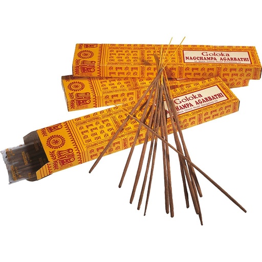 Goloka Nag Champa Räucherstäbchen 15 g // BERK