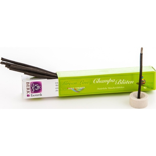 Champa-Blüten Räucherstäbchen - Green Line 10 g // BERK
