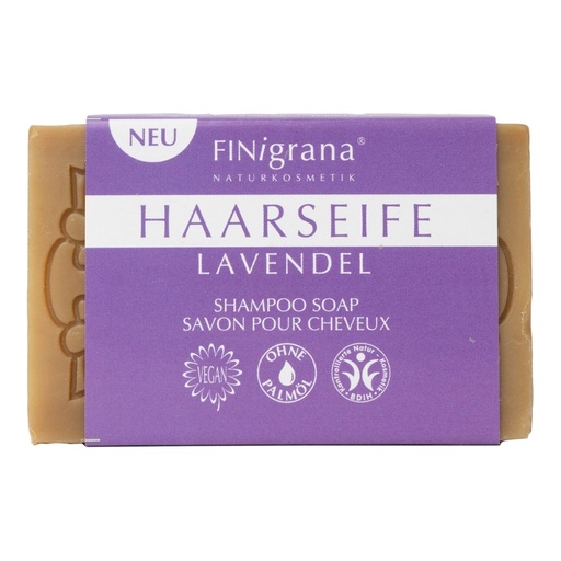 [307463] FINigrana Haarseife LAVENDEL mit rein äther. Lavendelöl 100g, BDIH zertifiziert // FINigrana® Naturkosmetik