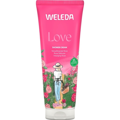 [440959] Love Shower Cream Rose 200 ml // Weleda