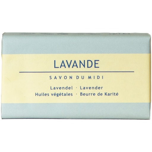 [ex469082] Seife mit Karité-Butter & Lavendel 100g aus Bio Pflanzenölen in 100% Papier VP // Savon du Midi
